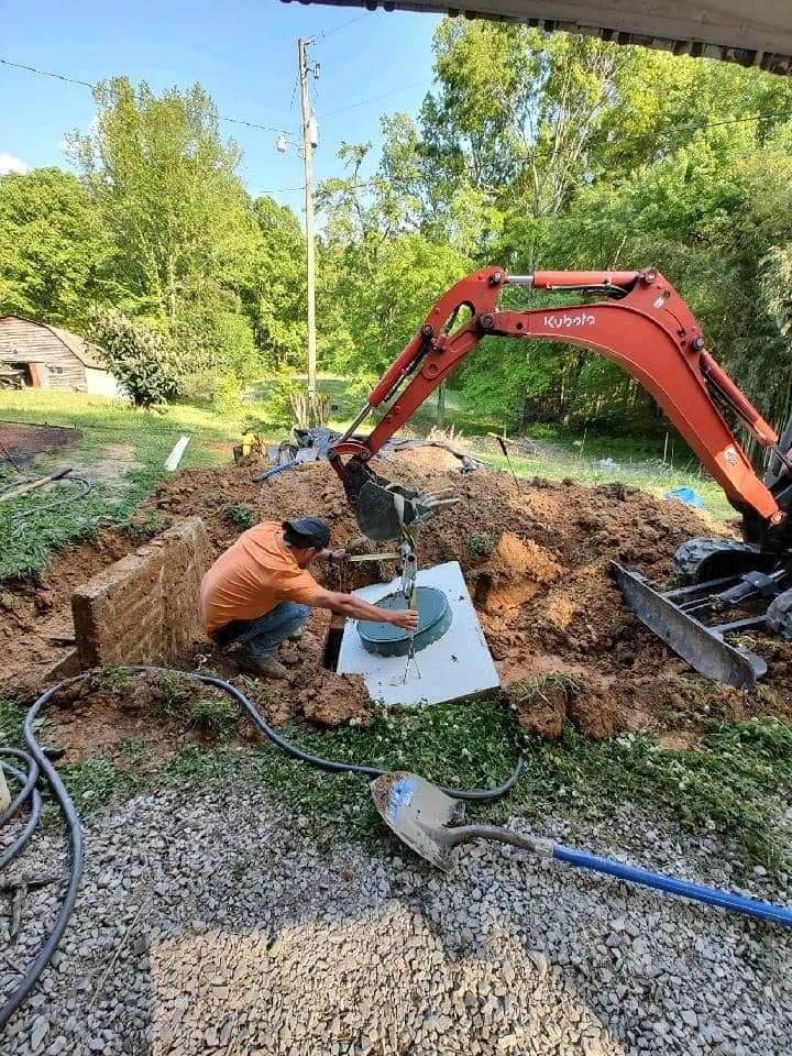 SFI Environmental crew performing septic and wastewater work at a job site in North Alabama