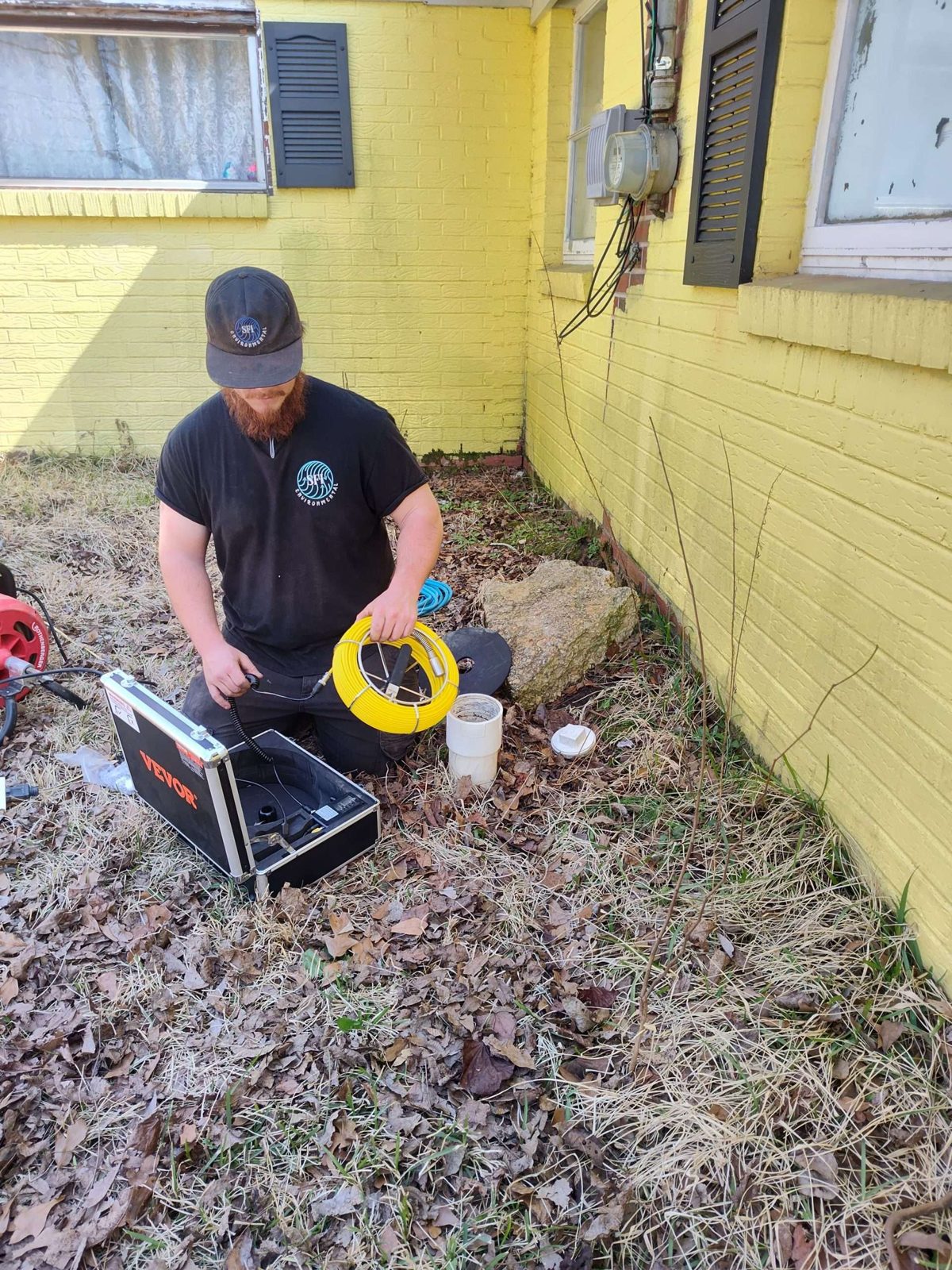 SFI Environmental crew performing septic and wastewater work at a job site in North Alabama